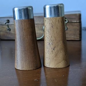 Vintage Cultura Teak Salt and Pepper Shakers